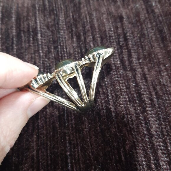 Rare Vintage triple stacked boho whimsygoth ring - Picture 5 of 6